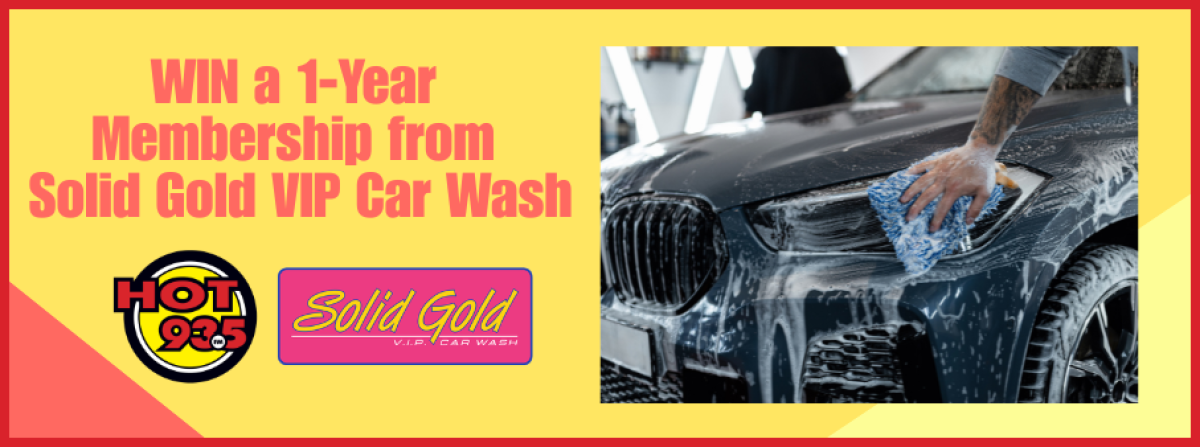Win a 1-Year Membership from Solid Gold VIP Car Wash